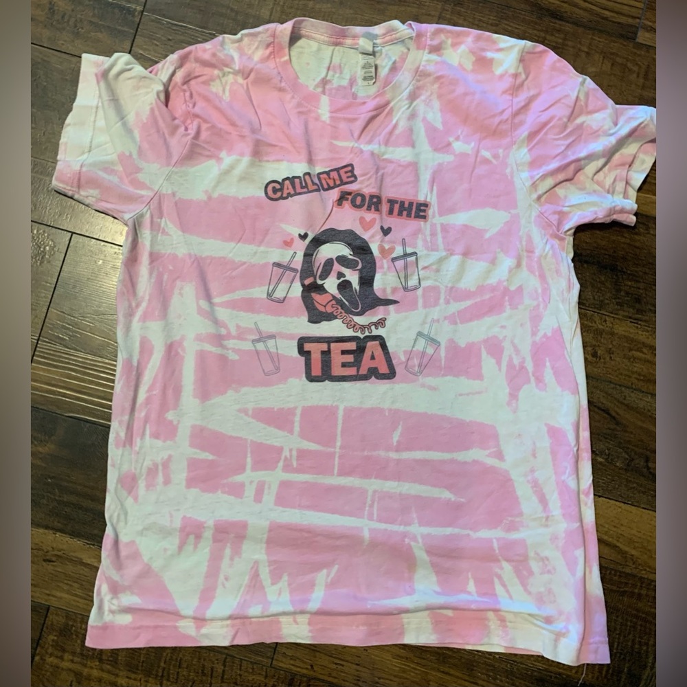 Call Me For The Tea - bleached t-shirt